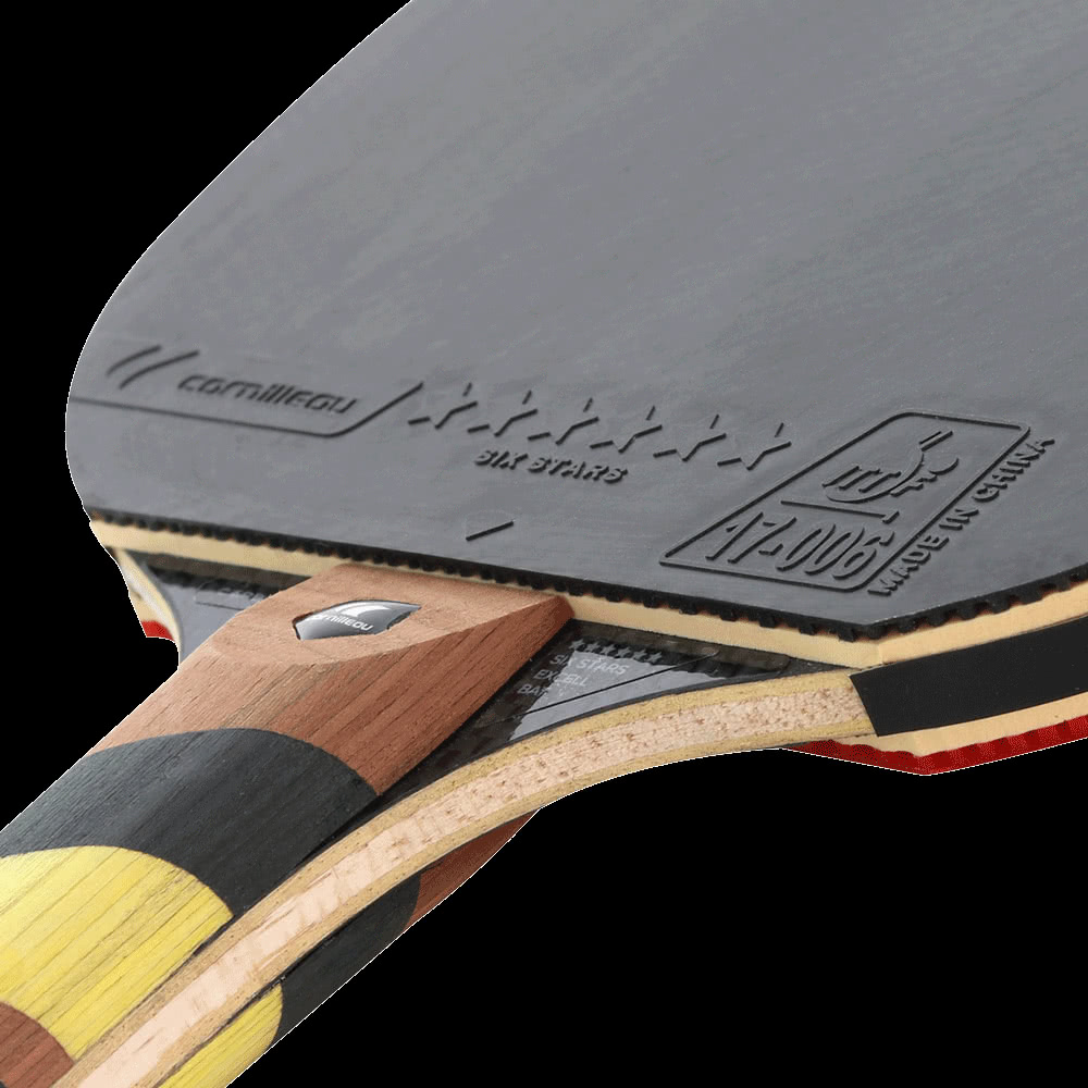 Cornilleau Excell 3000 Racchetta Ping Pong - Carbon Technology, Rivestimento 6 Stelle