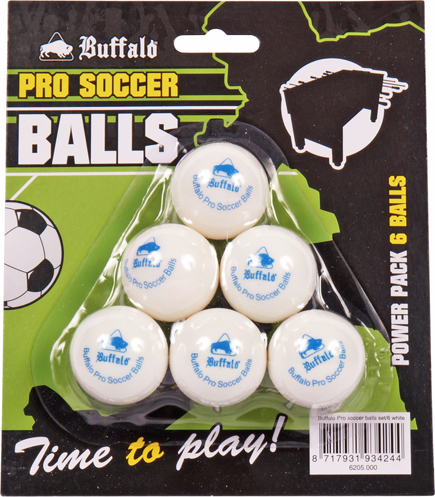 Buffalo Pro Table Soccer Balls 6-pack