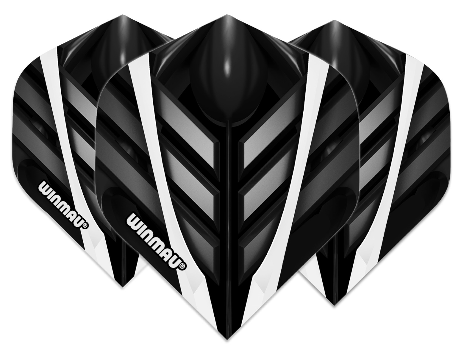 Winmau Mega Standard Black, White & Grey