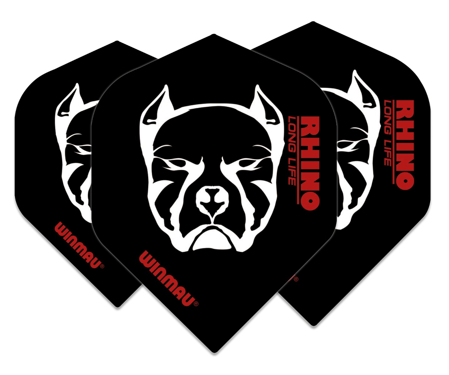 Winmau Rhino Standard Extra Thick Black & White Devil Dog